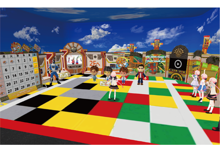 おはスタ&ガル学。バーチャルスタジオ
